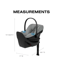 Cybex Aton G2 Swivel Infant Car Seat with Load Leg Base - Stone Grey