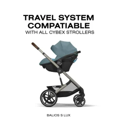 Cybex Aton G2 Swivel Infant Car Seat with Load Leg Base - Stormy Blue