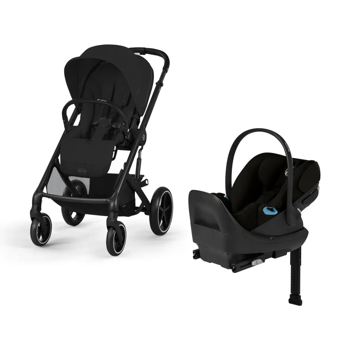 Cybex Balios S Lux + Cloud G Pro Travel System Bundle - Moon Black
