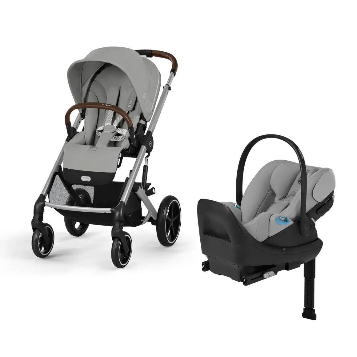 Cybex Balios S Lux + Cloud G Pro Travel System Bundle - Stone Grey