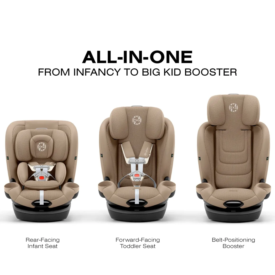 Cybex Callisto G 360 Rotating All-in-One Convertible Car Seat - Almond Beige