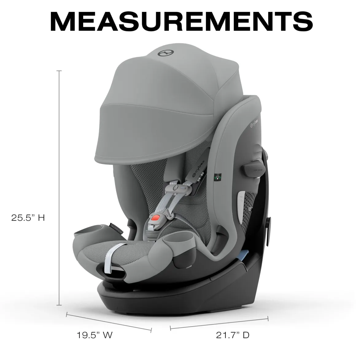 Cybex Callisto G 360 Rotating All-in-One Convertible Car Seat - Stone Grey