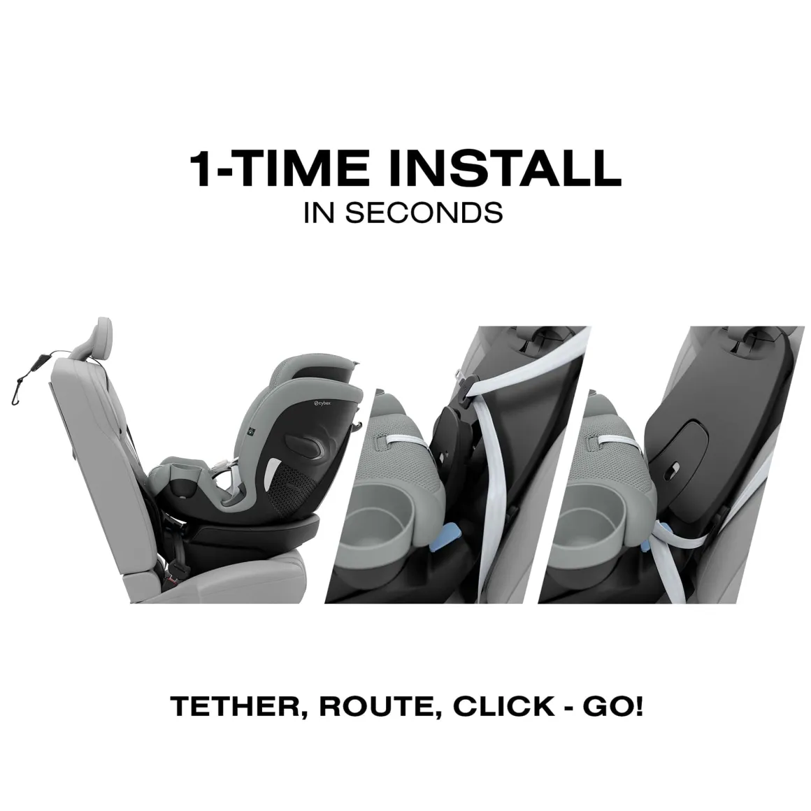 Cybex Callisto G 360 Rotating All-in-One Convertible Car Seat - Stone Grey