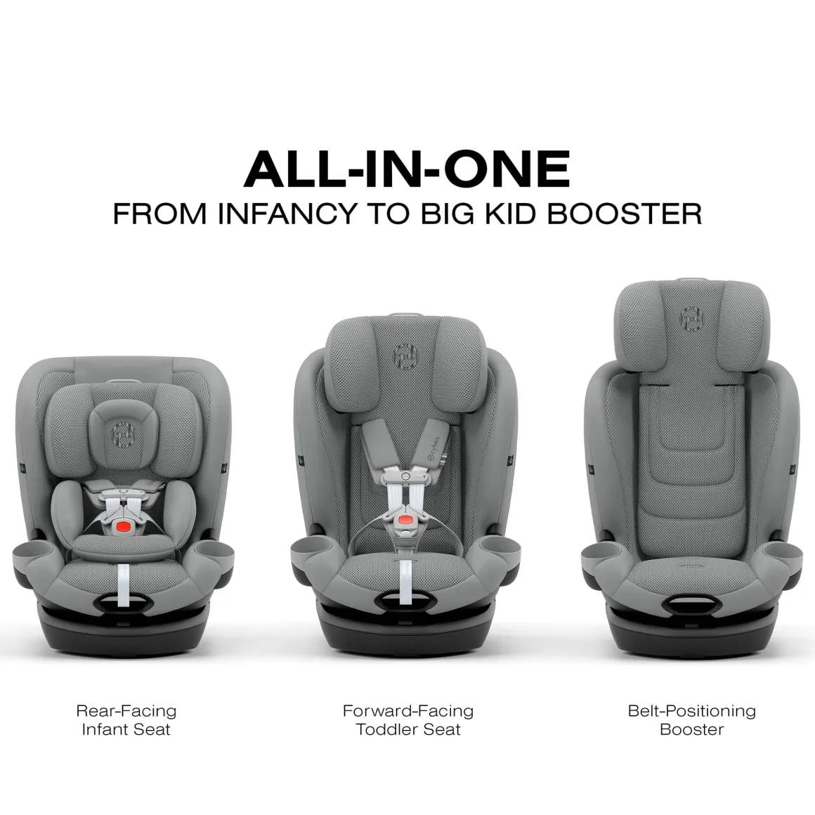 Cybex Callisto G 360 Rotating All-in-One Convertible Car Seat - Stone Grey