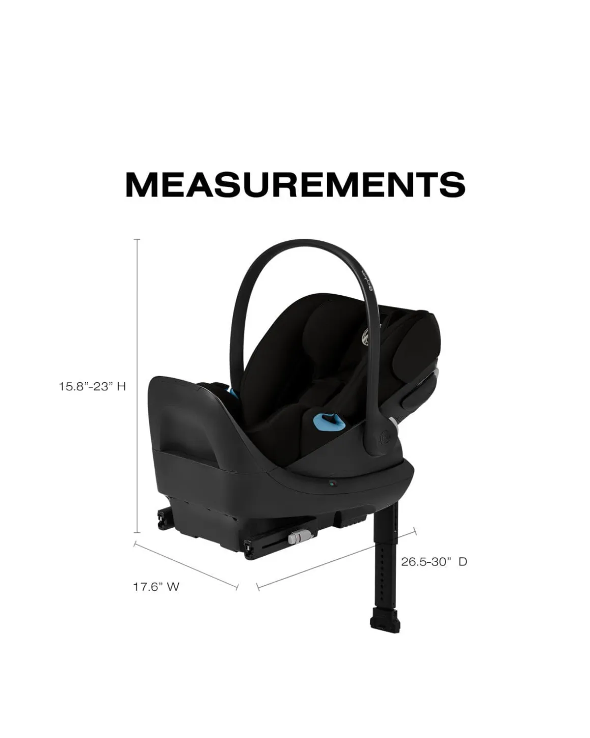 Cybex Cloud G Pro Comfort Extend Infant Car Seat - Moon Black