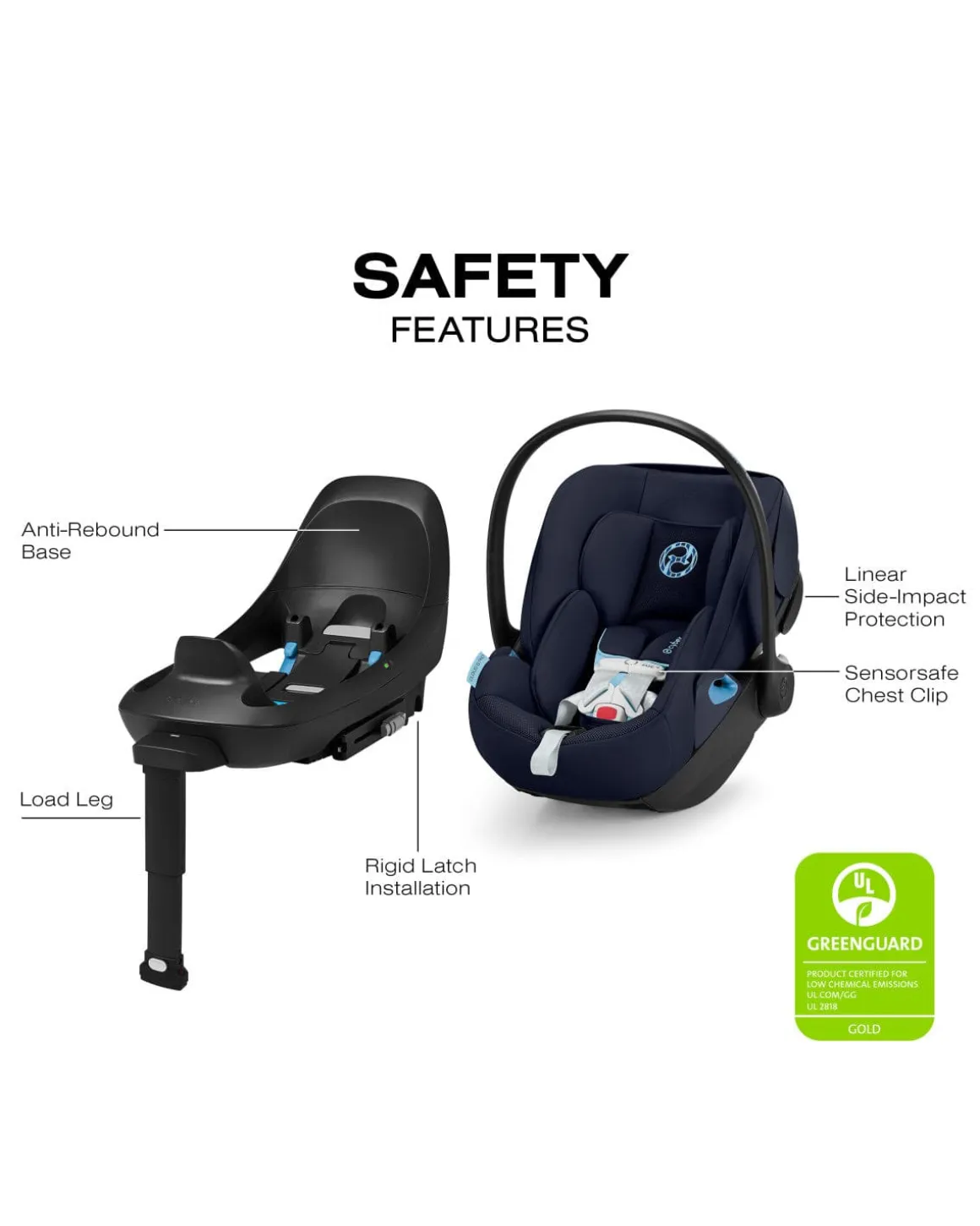 Cybex Cloud G Pro Comfort Extend Infant Car Seat - Ocean Blue