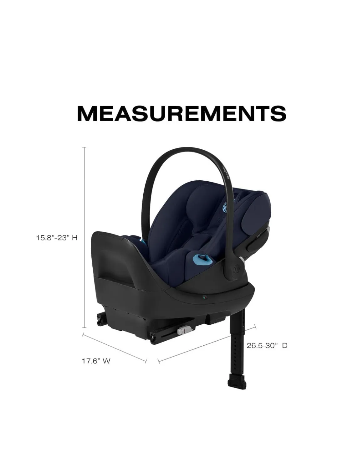 Cybex Cloud G Pro Comfort Extend Infant Car Seat - Ocean Blue