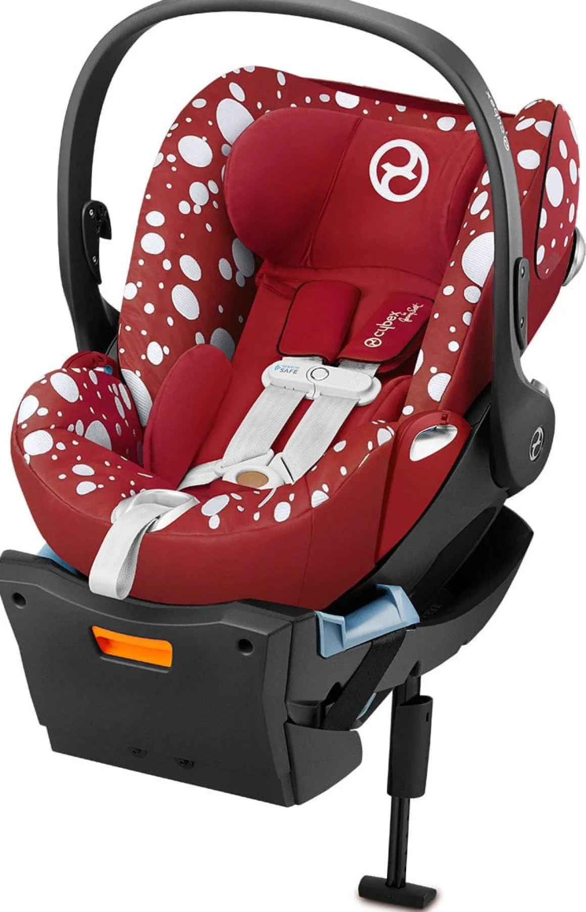 Cybex Cloud Q SensorSafe Reclining Infant Car Seat - Petticoat Red by Jeremy Scott