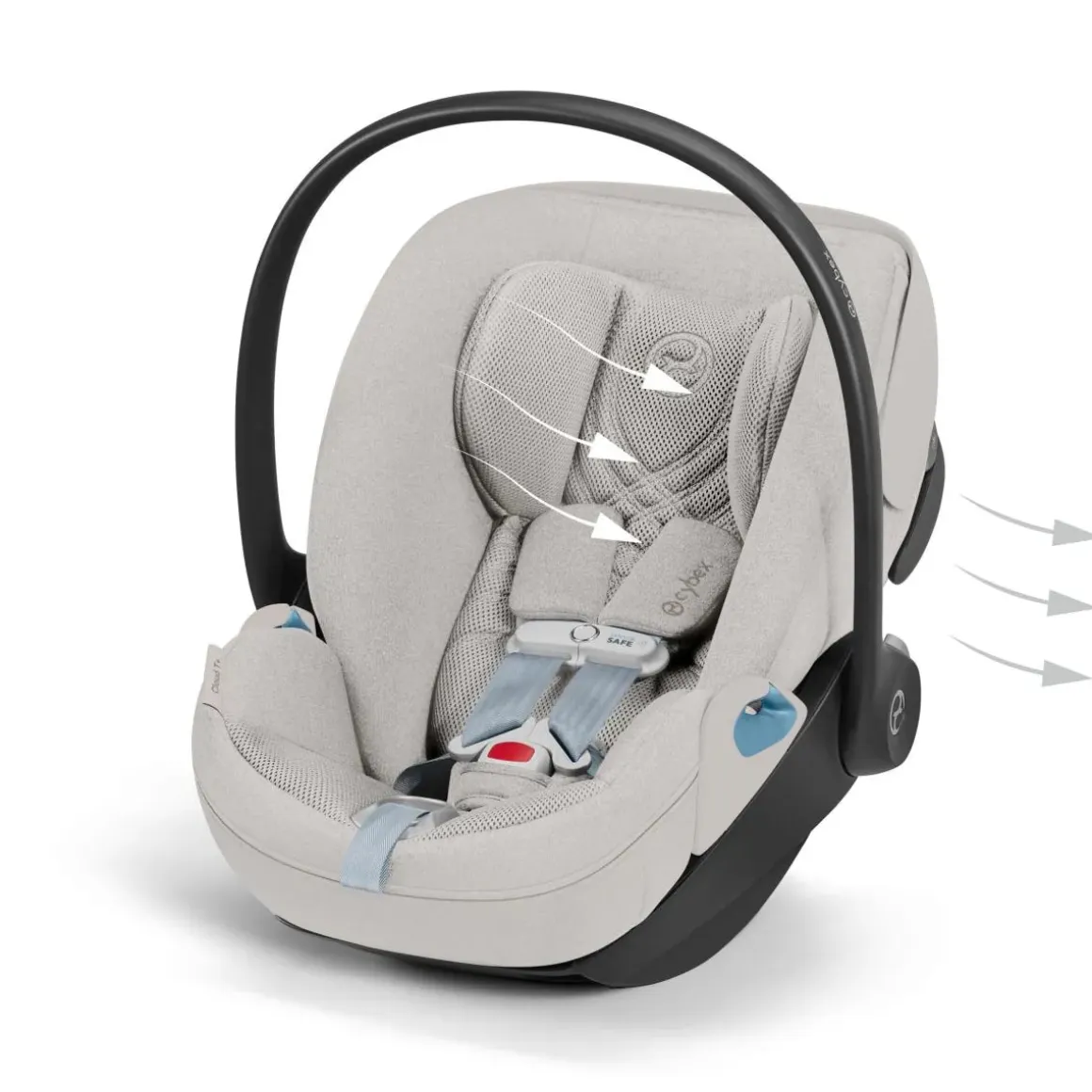 Cybex Cloud T SensorSafe Infant Car Seat - City Grey