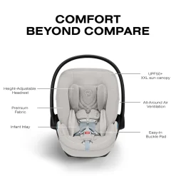 Cybex Cloud T SensorSafe Infant Car Seat - City Grey