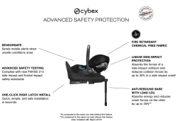 Cybex Cloud T SensorSafe Infant Car Seat - Sepia Black