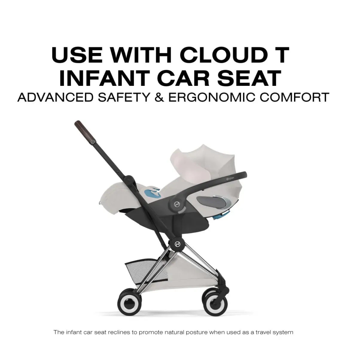 Cybex Coya Stroller (2026) - Style Collection - Chrome Frame / City Grey Lux Seat