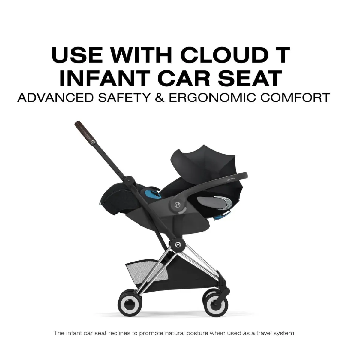 Cybex Coya Stroller (2026) - Style Collection - Chrome Frame / Sepia Black Lux Seat
