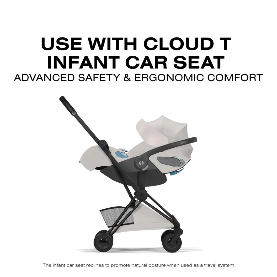 Cybex Coya Stroller (2026) - Style Collection - Matte Black Frame / City Grey Lux Seat