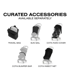Cybex Coya Stroller (2026) - Style Collection - Matte Black Frame / City Grey Lux Seat