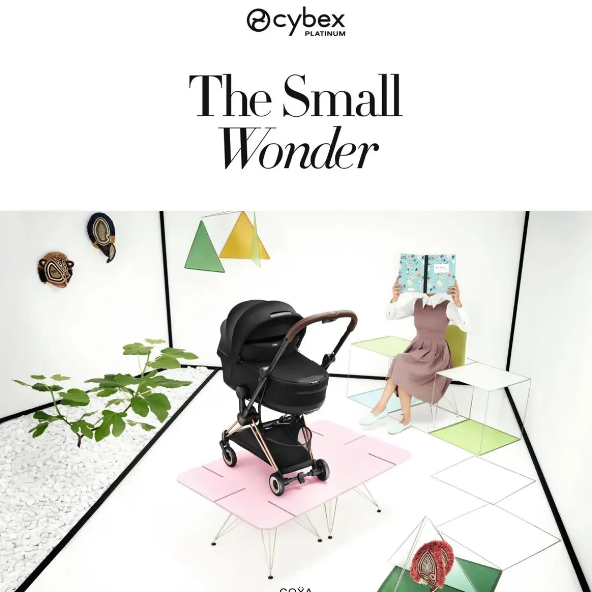 Cybex Coya Stroller (2026) - Style Collection - Matte Black Frame / Cozy Beige Lux Seat