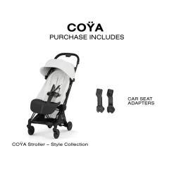 Cybex Coya Stroller (2026) - Style Collection - Matte Black Frame / Off White Lux Seat