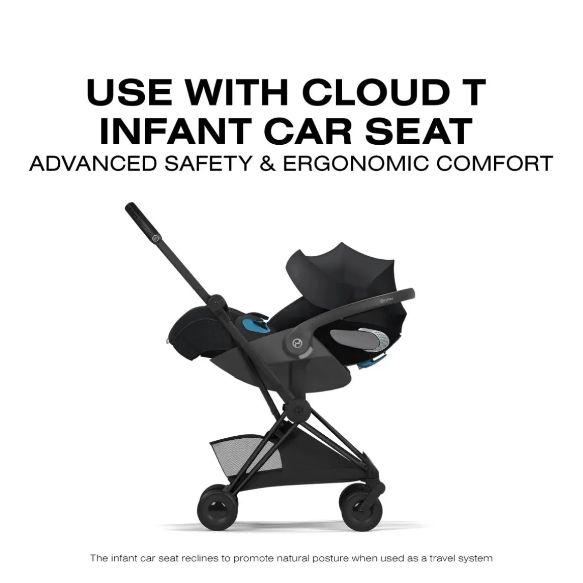 Cybex Coya Stroller (2026) - Style Collection - Matte Black Frame / Sepia Black Lux Seat