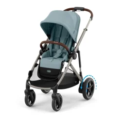 Cybex eGazelle S Electronic Assist Stroller - Taupe Frame / Stormy Blue