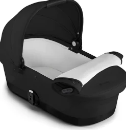 Cybex eGazelle S Electronic Assist Twin Stroller + Cot Bundle - Taupe Frame / Almond Beige