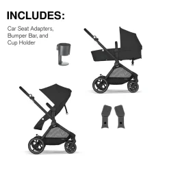 Cybex EOS 2-in-1 Stroller - Moon Black