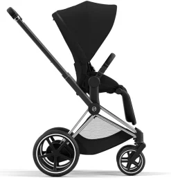 Cybex ePriam 2 Electronic Assist Stroller (One Box) - Chrome / Black / Deep Black