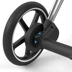 Cybex ePriam 2 Electronic Assist Stroller (One Box) - Chrome / Black / Deep Black