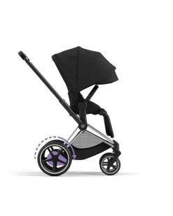 Cybex ePriam 2 Electronic Assist Stroller (One Box) - Chrome / Black / Sepia Black