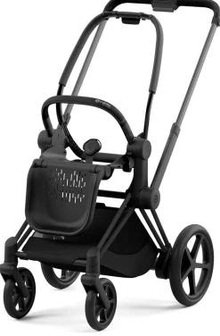 Cybex ePriam 2 Electronic Assist Stroller Frame - Matte Black / Black