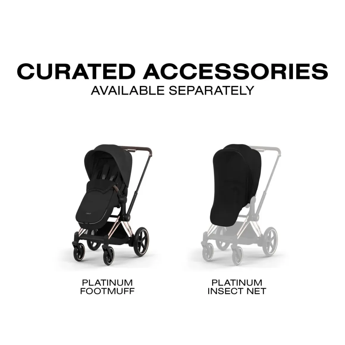 Cybex e-Priam Stroller (2026) - Rose Gold Frame / Sepia Black Lux Seat
