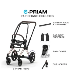Cybex e-Priam Style Frame (2026) - Rosegold