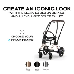 Cybex e-Priam Style Frame (2026) - Rosegold