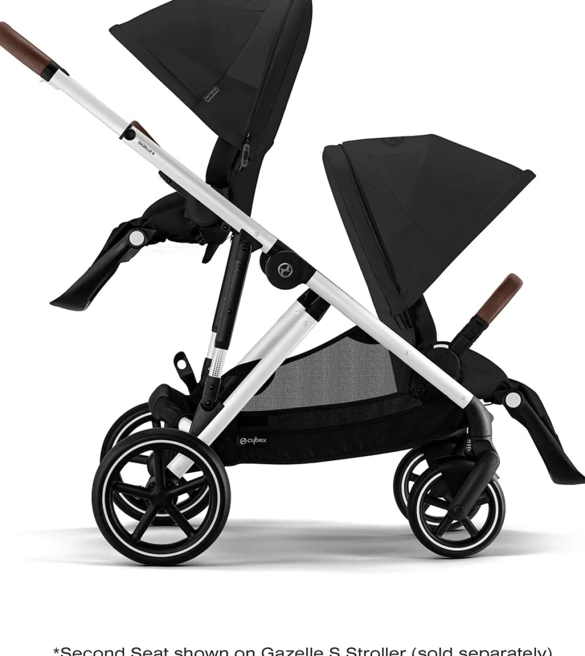 Cybex Gazelle S Second Seat - Silver Frame / Moon Black