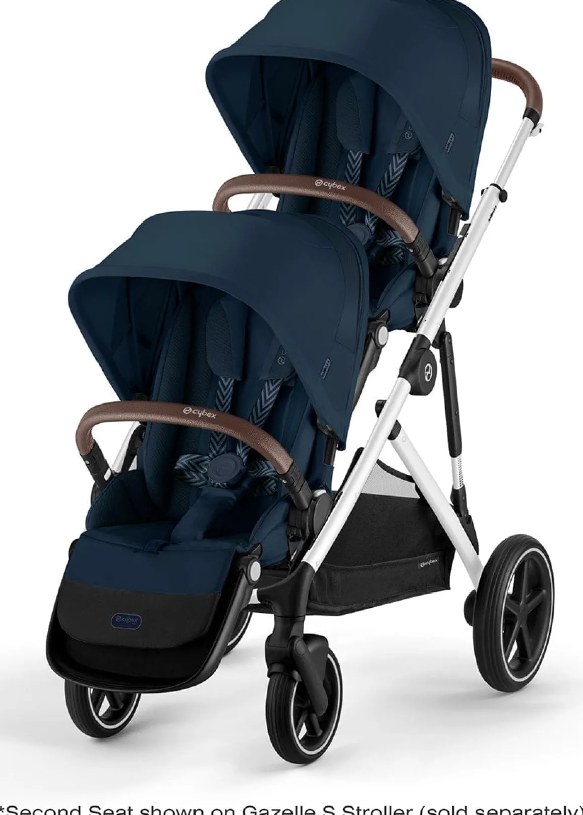 Cybex Gazelle S Second Seat - Silver Frame / Ocean Blue