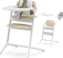 Cybex LEMO High Chair 3-in-1 Set - Sand White