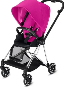 Cybex Mios 2 Complete Stroller - Chrome/Black/Fancy Pink