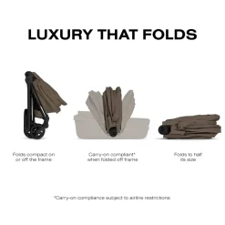 Cybex Mios / Coya Fold Lux Carry Cot (2026) - Coconut Brown