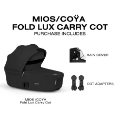 Cybex Mios / Coya Fold Lux Carry Cot (2026) - Sepia Black