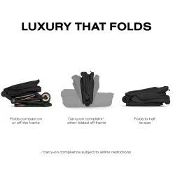 Cybex Mios / Coya Fold Lux Carry Cot (2026) - Style Collection - Sepia Black