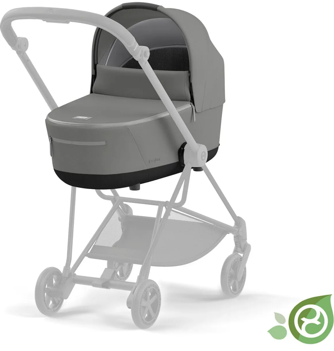 Cybex Mios 3 Lux Carry Cot - Conscious Pearl Grey