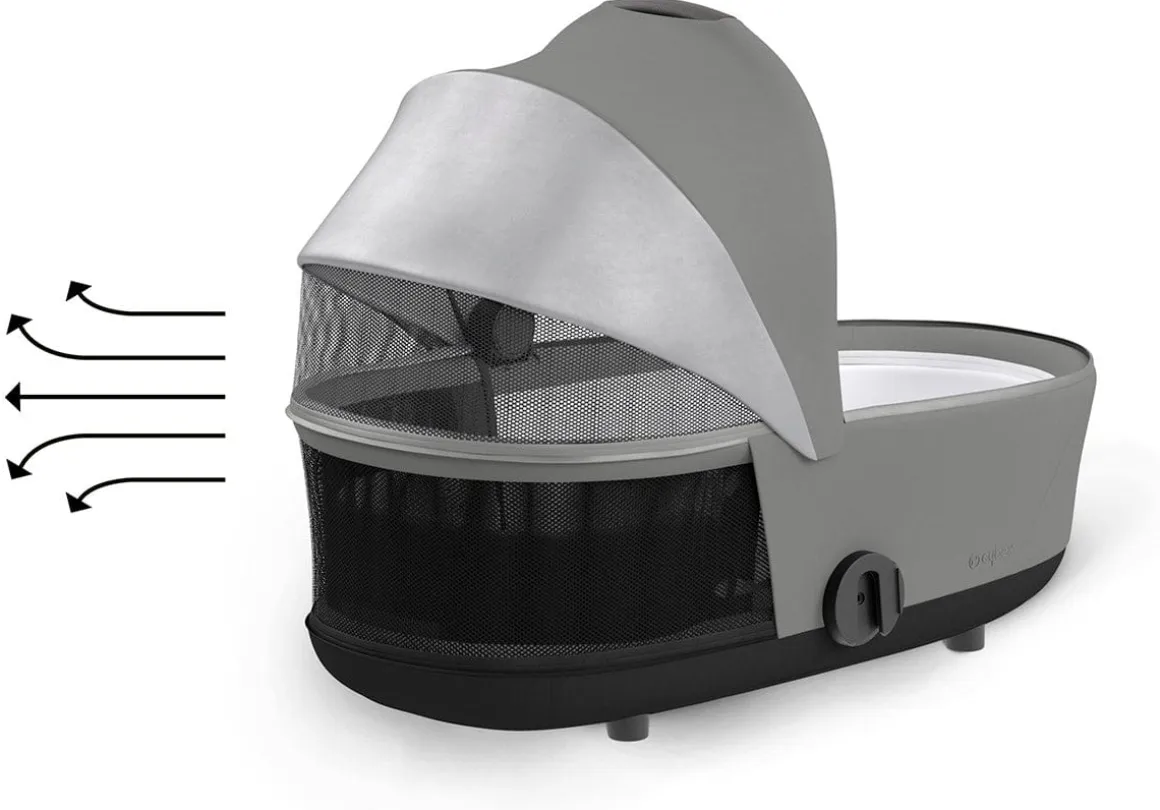 Cybex Mios 3 Lux Carry Cot - Conscious Pearl Grey