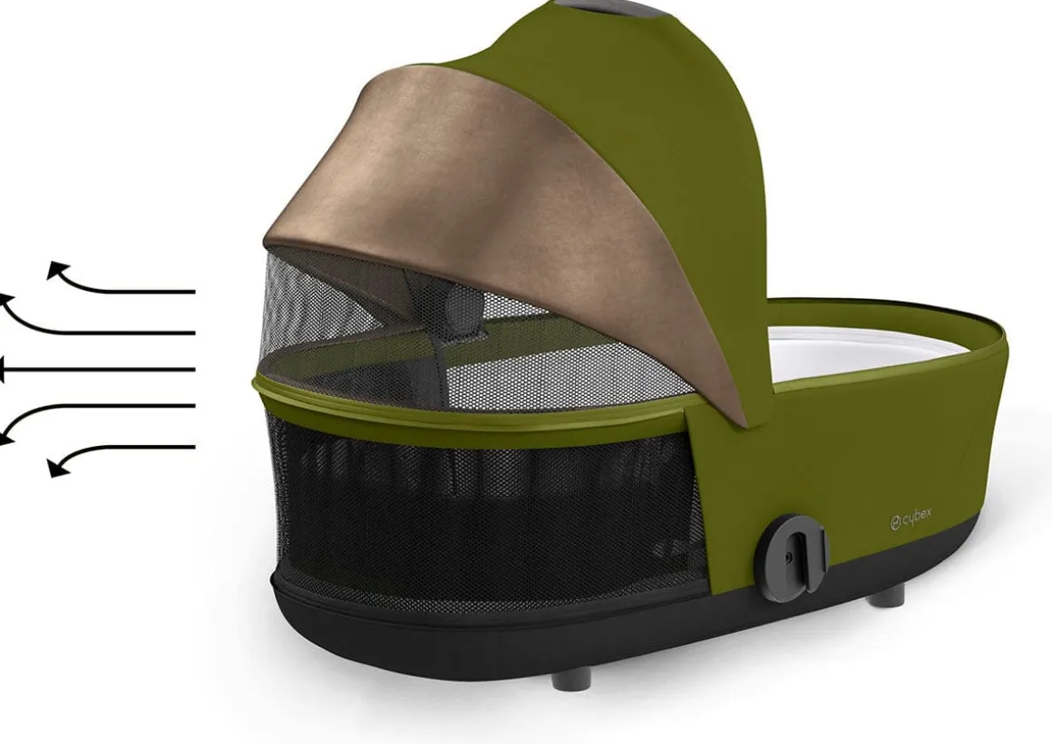 Cybex Mios 3 Lux Carry Cot - Khaki Green