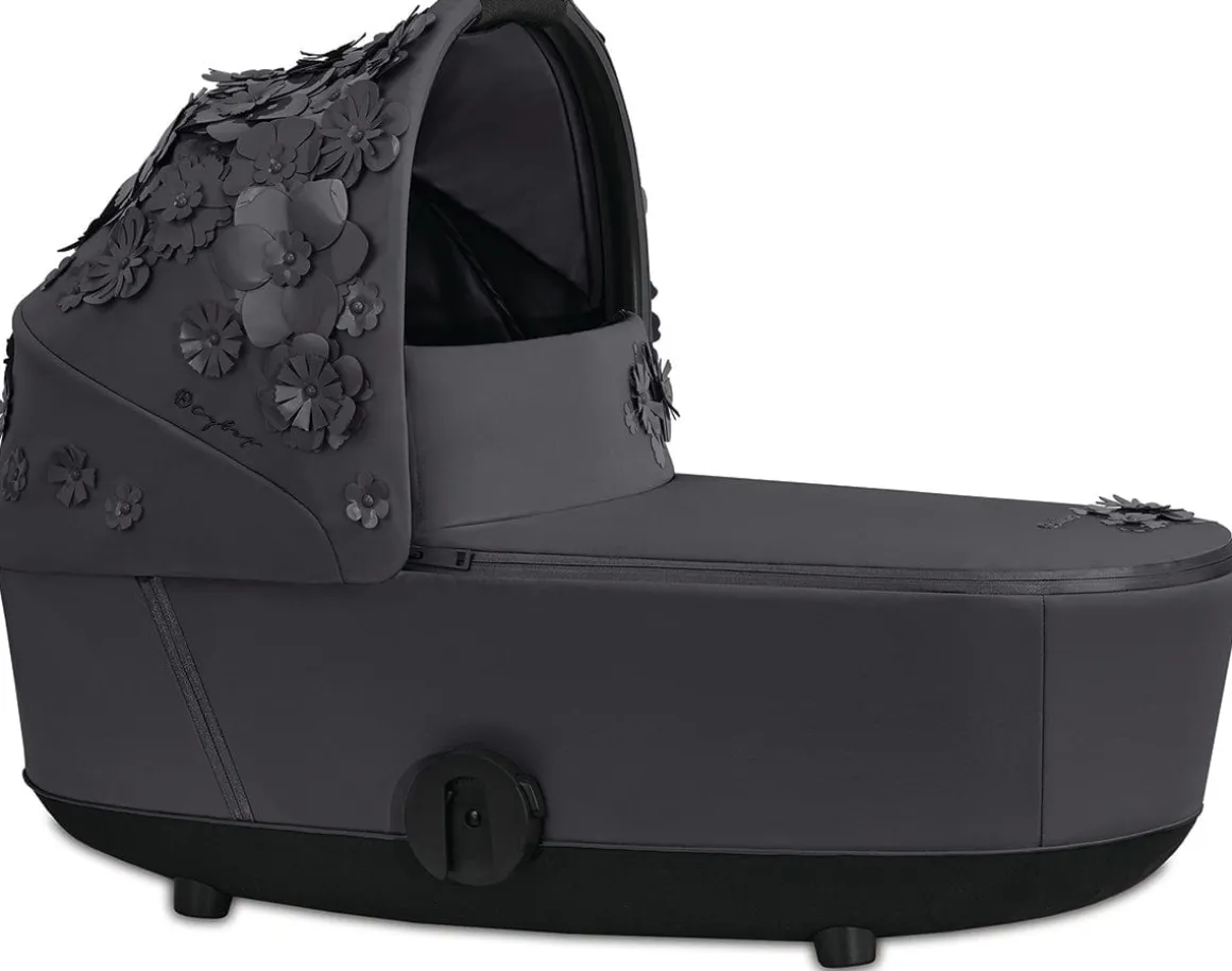Cybex Mios Lux Carry Cot - Simply Flowers - Dream Grey