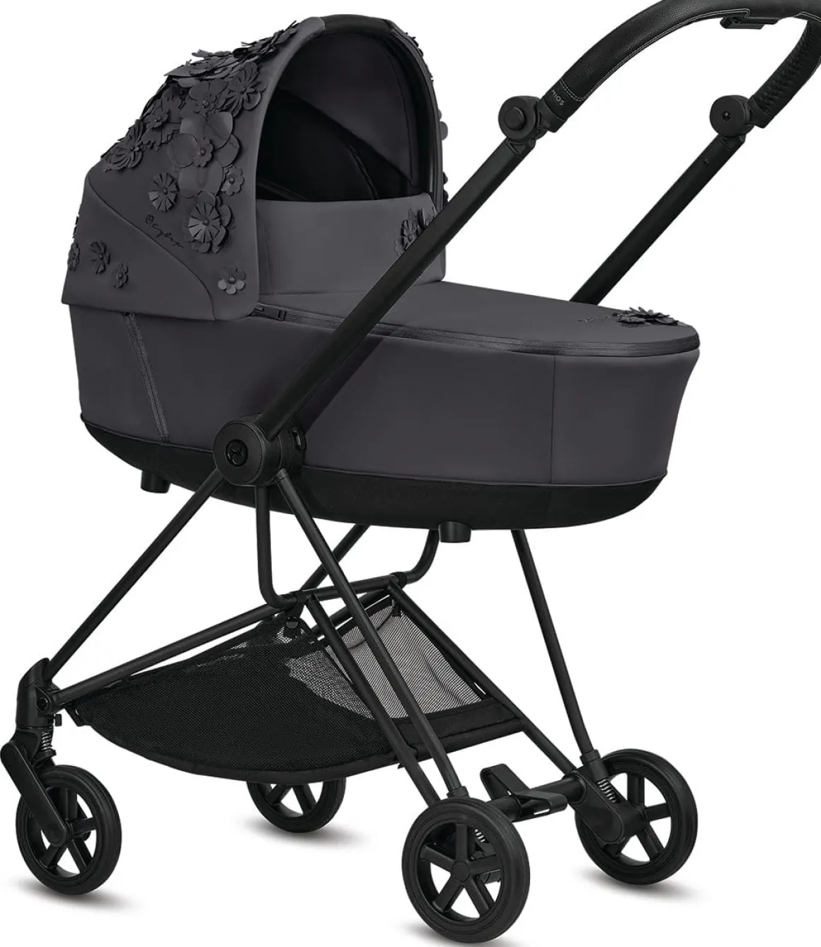 Cybex Mios Lux Carry Cot - Simply Flowers - Dream Grey