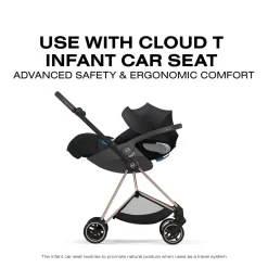 Cybex Mios Stroller (2026) - Matte Black Frame / Coconut Brown Lux Seat