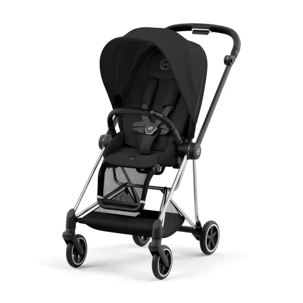 Cybex Mios 3 Stroller (One Box) - Chrome / Black / Sepia Black
