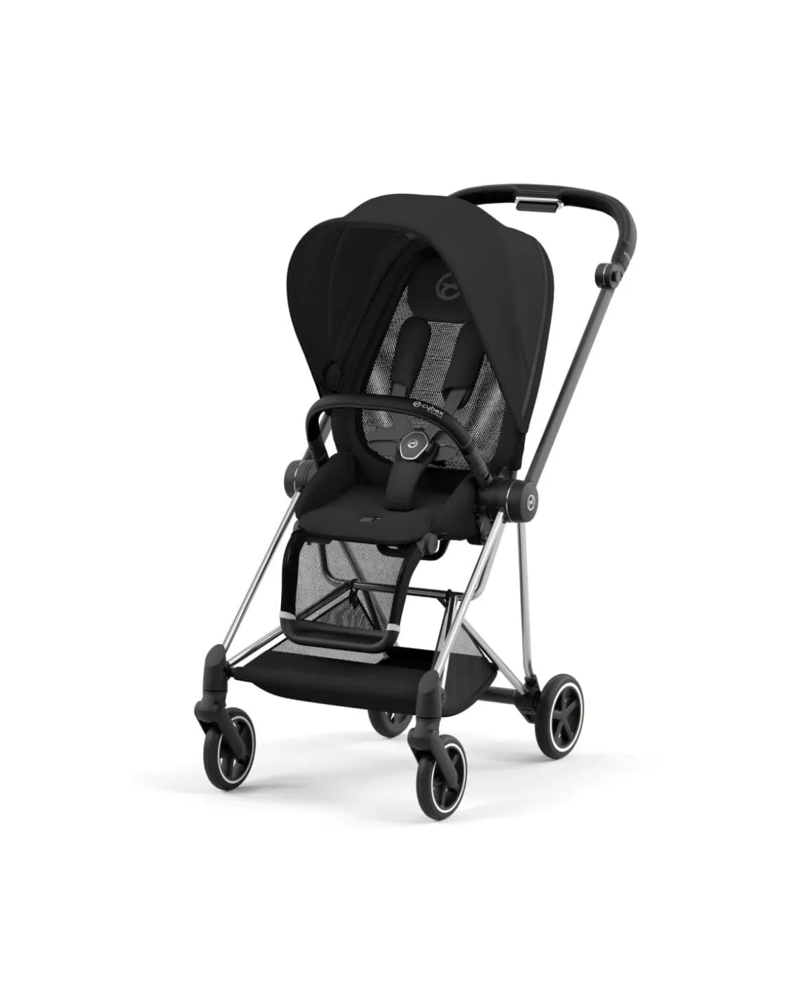 Cybex Mios 3 Stroller (One Box) - Chrome / Black / Sepia Black