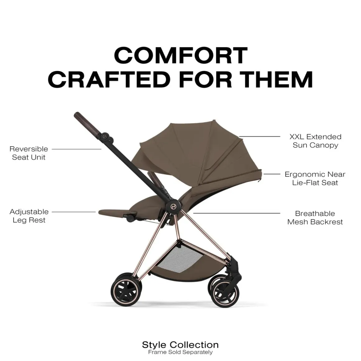 Cybex Mios Style Seat Pack (2026) - Coconut Brown