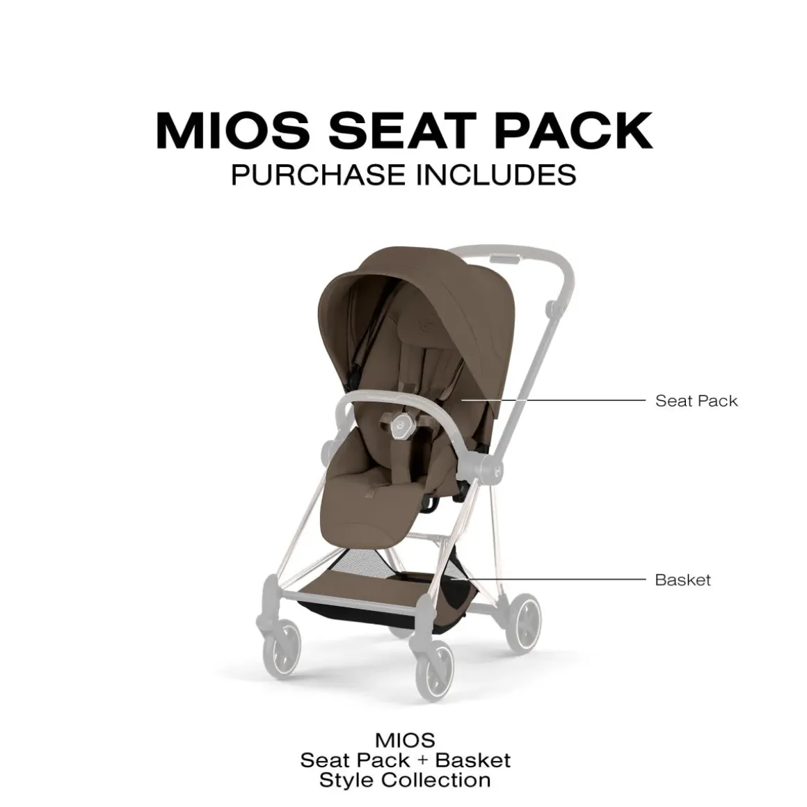 Cybex Mios Style Seat Pack (2026) - Coconut Brown