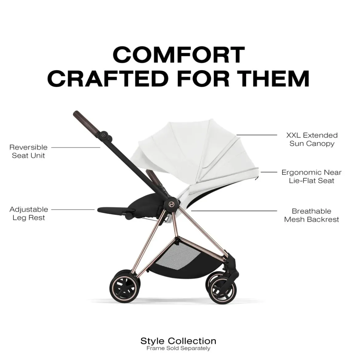 Cybex Mios Style Seat Pack (2026) - Off White